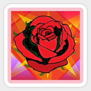 Disco Rose Sticker